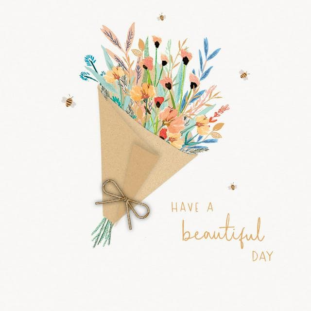 Sainsbury's Birthday Card Bunch of Wild Flowers Greeting Card - gallery image 1