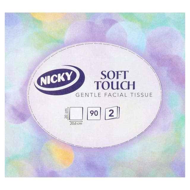 Nicky 90 x Sheets Soft Touch Tissues Cube - gallery image 1