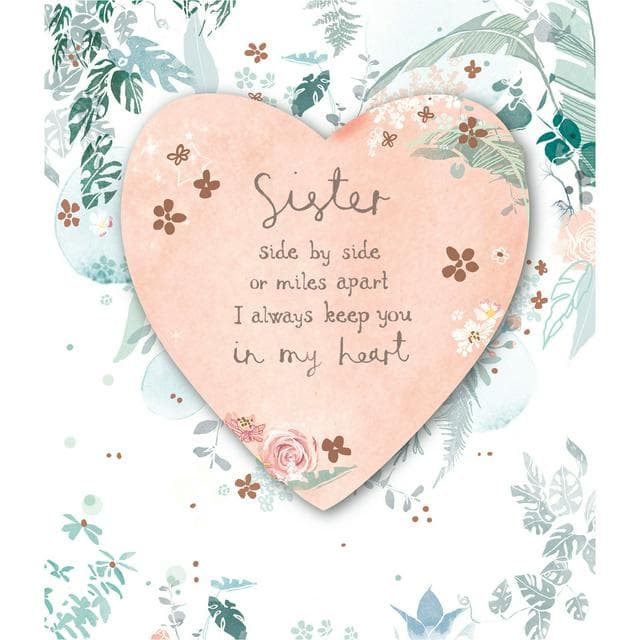 Carlton Happy Birthday Sister Card Keep In My Heart Greeting Card - gallery image 1