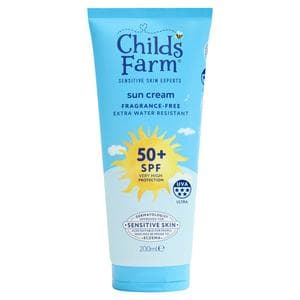 Childs Farm 200ml Very High Protection Fragrance Free for Sensitive Skin SPF 50+ Kids Sun Cream