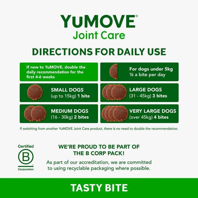 Yumove Joint Care Daily Tasty Bites For Adult Dogs x60 150g - gallery image 5