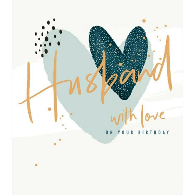 Carlton Husband With Love Happy Birthday Greeting Card - gallery image 1