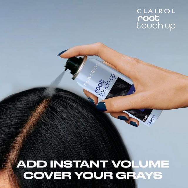 Clairol Root Touch-Up 75ml 2 in 1 Black Temporary Spray - gallery image 6