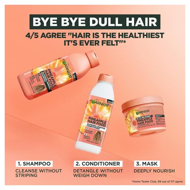 Garnier Ultimate Blends Pineapple & Alma Hair Food Conditioner for Long Dull Hair 350ml - gallery image 4