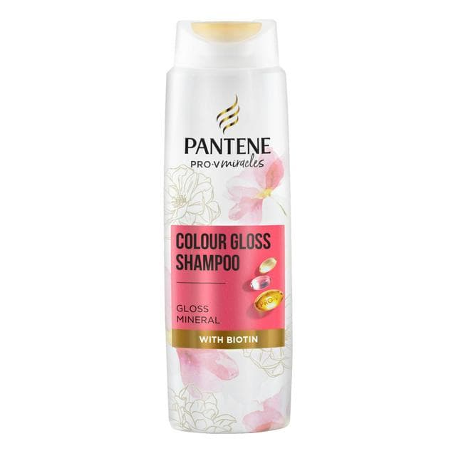 Pantene Biotin Shampoo for Coloured Hair Colour Gloss Repairing Shampoo Dull to Glossy 400ml - gallery image 1