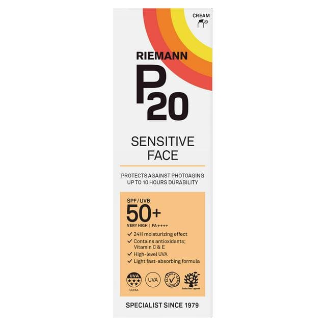 Riemann P20 Cream Sensitive Face SPF UVB 50+ 50g - gallery image 1