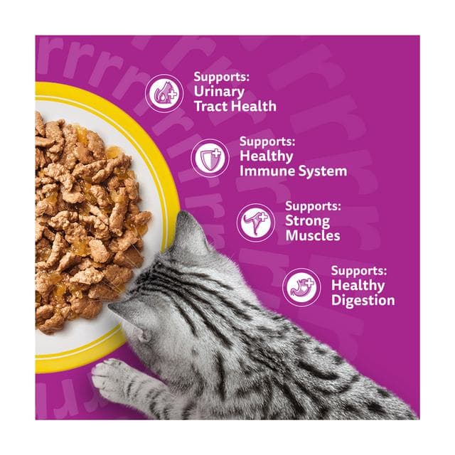 Whiskas 7+ Poultry Feasts in Jelly Senior Wet Cat Food Pouches 12 x 85g - gallery image 3