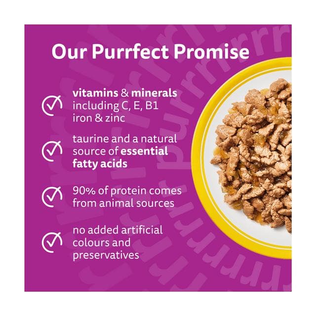 Whiskas 1+ Poultry Feasts in Jelly Adult Wet Cat Food Pouches 12 x 85g - gallery image 2