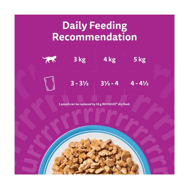 Whiskas 1+ Fish Favourites in Jelly Adult Wet Cat Food Pouches 12 x 85g - gallery image 4