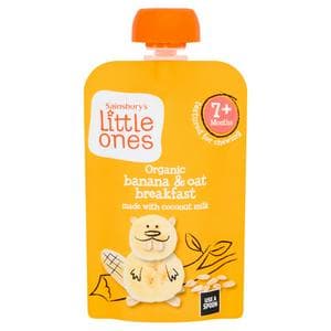 Sainsbury's Little Ones Organic Banana & Oat Breakfast 7+ Months 100g