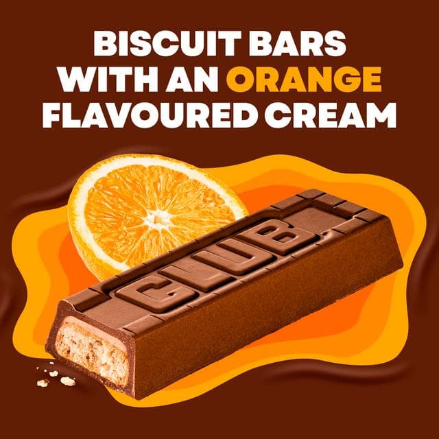 McVitie's Club Orange Biscuit Bars Multipack 7 x 22g - gallery image 3