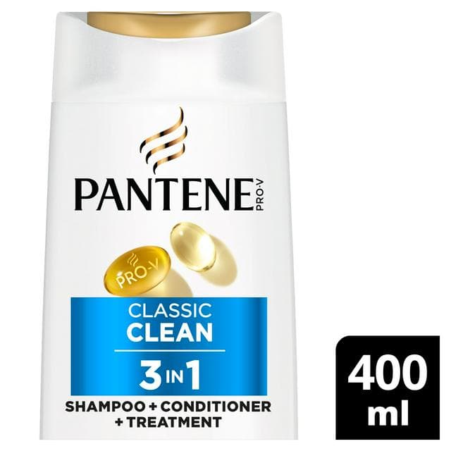 Pantene Pro-V Classic Clean 3 In 1 Shampoo for Normal to Mixed Hair 400ml - gallery image 1
