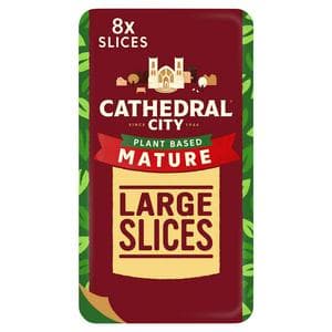Cathedral City Plant Based Mature Cheddar Cheese Flavour Vegan Slices 6x25g