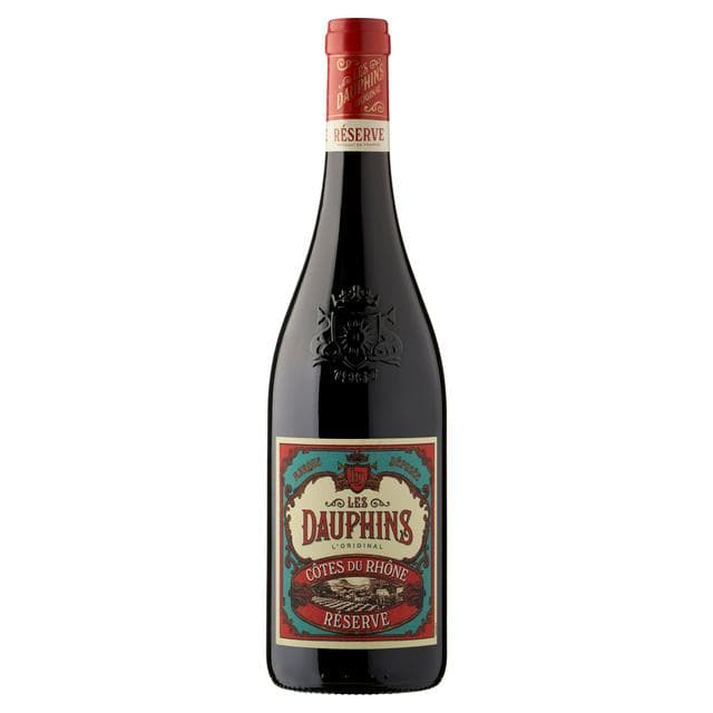 Les Dauphins Côtes du Rhône Red Wine 75cl - gallery image 1
