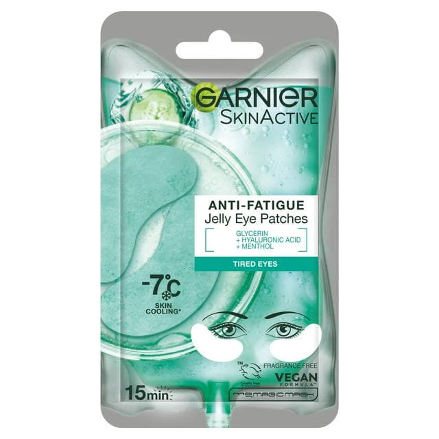 Garnier Anti Fatigue Hyaluronic Acid & Icy Cucumber Cryo Jelly Eye Patches - gallery image 1