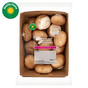 Sainsbury's 300g Closed Cup Chestnut Mushrooms