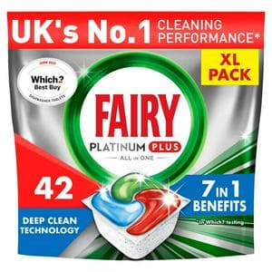 Fairy 36 Platinum Plus Deep Clean Breeze Dishwasher Tablets