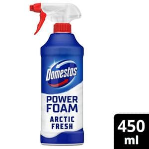 Domestos Power Foam Arctic Fresh Toilet & Bathroom Cleaner Spray 450ml