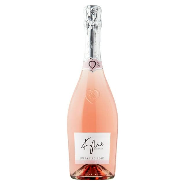 Kylie Minogue 0.0% Alcohol Free Sparkling Rose Wine Based Drink 75cl - gallery image 1