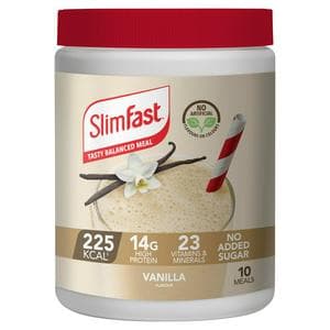 SlimFast Meal Replacement Shake Powder Tin Vanilla Flavour 10 Meals 365g