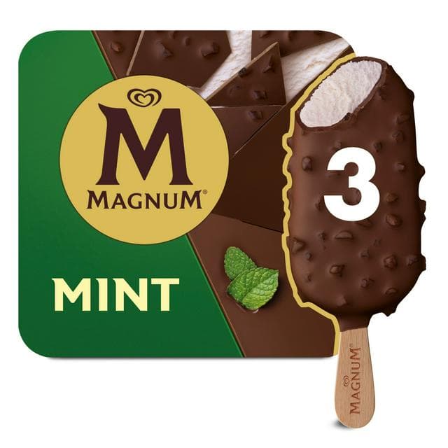 Magnum Mint Ice Cream Sticks 3x100ml - gallery image 1