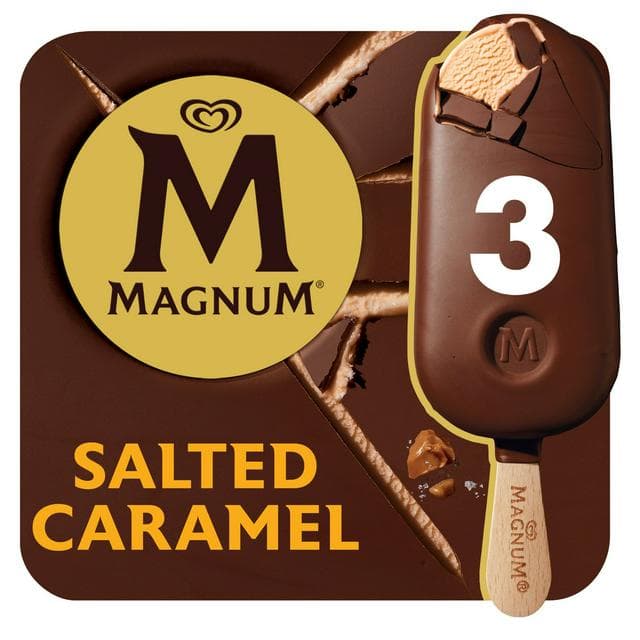 Magnum Salted Caramel Ice Cream Sticks 3x100ml - gallery image 1