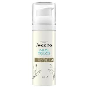 Aveeno Face Calm & Restore Night Face Cream Moisturiser 50ml