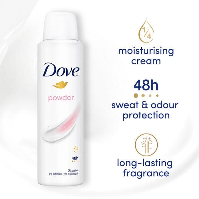 Dove Women Powder 48h Antiperspirant Deodorant 150ml - gallery image 3