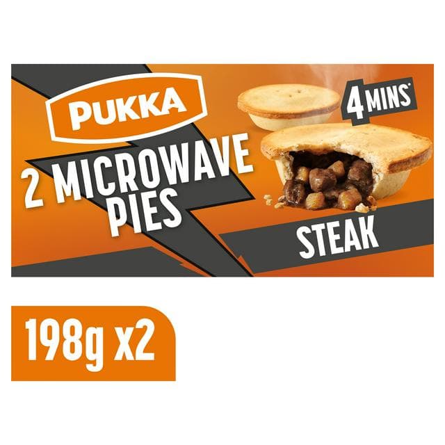 Pukka Steak Microwaveable Shortcrust Pies x2 - gallery image 1
