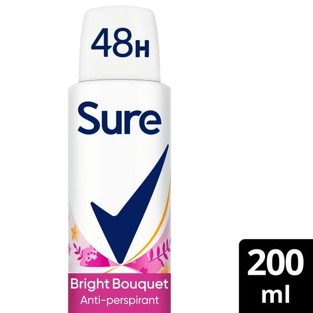Sure Women 200ml Bright Bouquet 48h Antiperspirant Aerosol Deodorant - gallery image 1