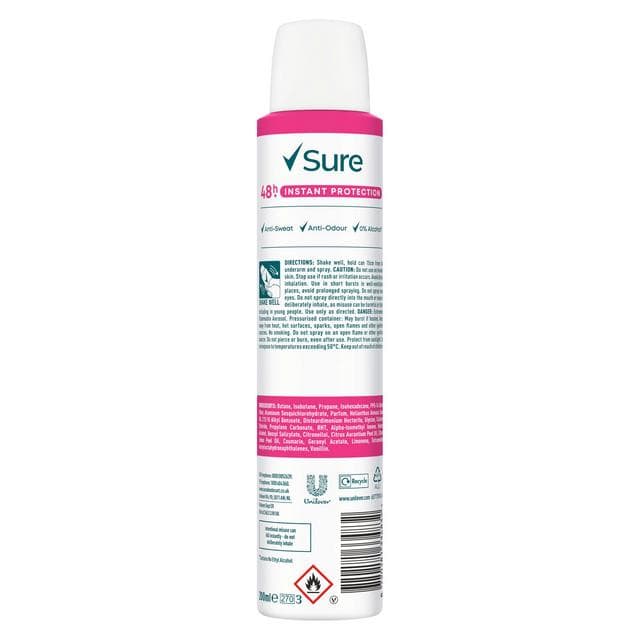 Sure Women 200ml Bright Bouquet 48h Antiperspirant Aerosol Deodorant - gallery image 5