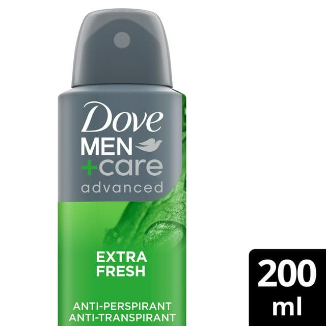 Dove Men+Care Antiperspirant Deodorant Aerosol Extra Fresh 200ml - gallery image 1