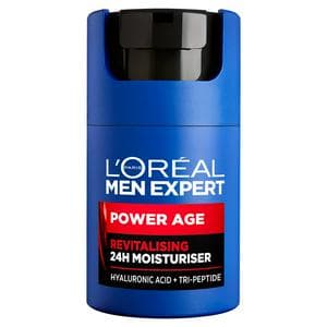 L'Oreal Men Expert Power Age Moisturiser with Hyaluronic Acid For Ageing Dry & Dull Skin 50ml