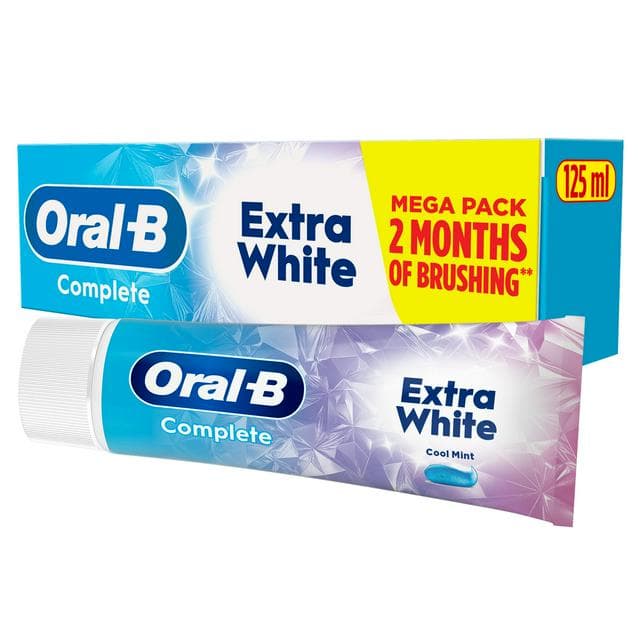 Oral-B Plus Complete Extra White Toothpaste 125ml - gallery image 1