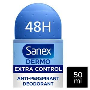 Sanex Derma Care+ Extra Control 72 Hour Antiperspirant Roll On Deodorant 50ml