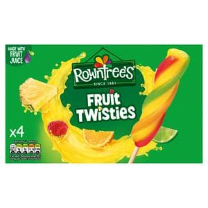 Rowntree's 4 x 70ml Fruit Twisties Ice Lollies