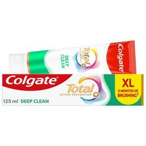 Colgate Total Active Prevention + Deep Clean Toothpaste 125ml