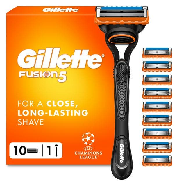 Gillette Fusion5 Value Pack Razor+10 Blades - gallery image 1