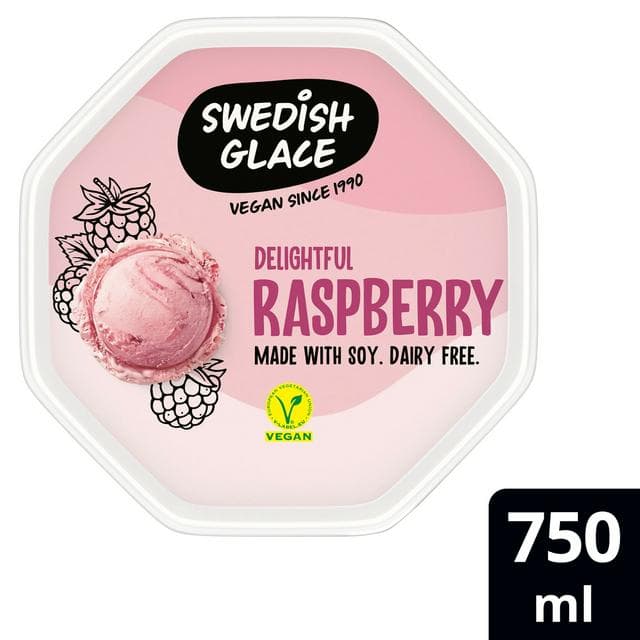 Swedish Glace 750ml Delightful Raspberry Ice Cream Tub - gallery image 1