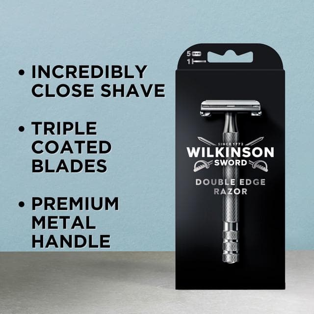 Wilkinson Sword Double Edge Men's Razor with 5 Blade Refills - gallery image 2