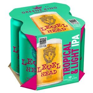 Greene King Level Head Session IPA 4.0% Craft Beer Cans 4x330ml