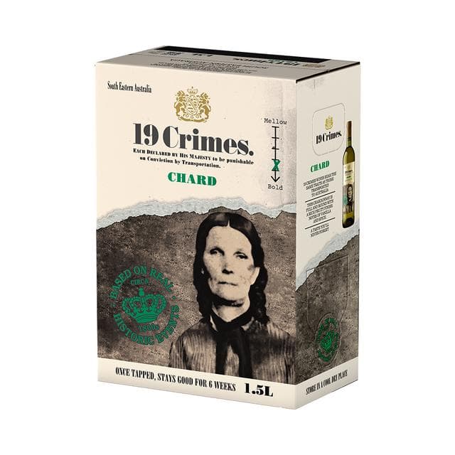 19 Crimes Chard White Boxed Wine 150cl - gallery image 3