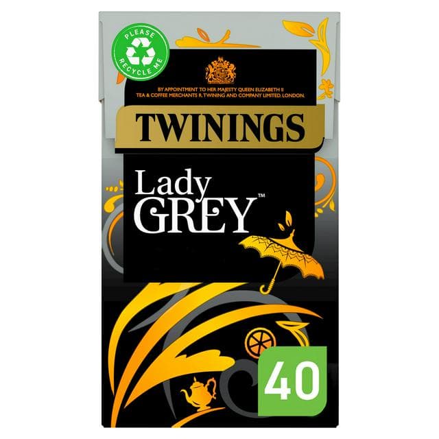 Twinings Lady Grey Plant Based Tea Bags x40 100g - gallery image 1
