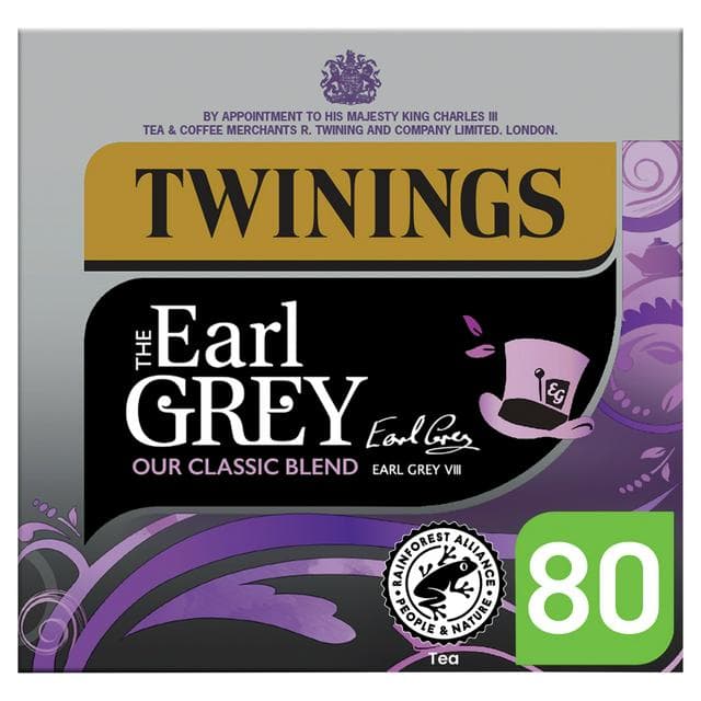 Twinings the Earl Grey Plant Based Tea Bags x80 200g - gallery image 1