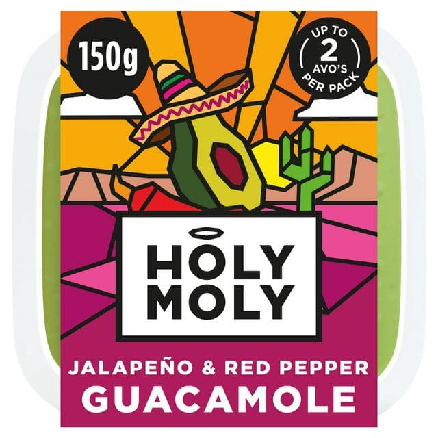 Holy Moly Guacamole Jalapeno & Red Pepper 150g - gallery image 1