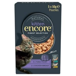 Encore Kitten Finest Selection In Jelly Cat Food 5 x 50g