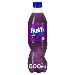 Fanta 500ml Grape Soft Drink Bottle