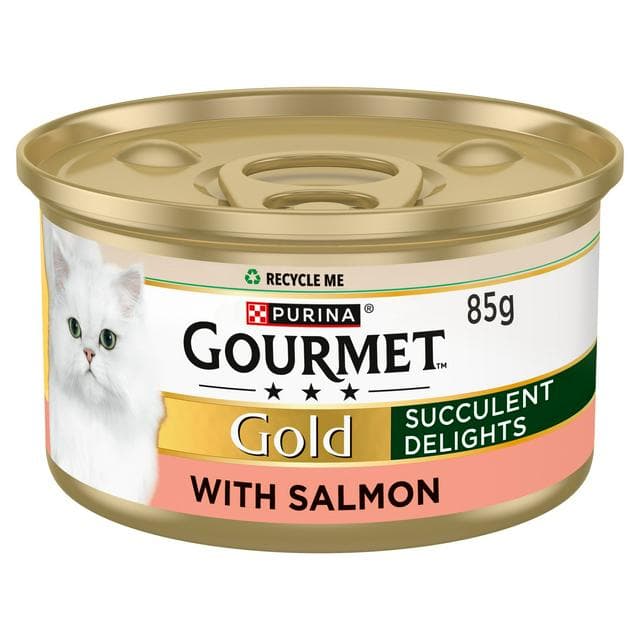 Gourmet Gold Succulent Delights Salmon Wet Cat Food 85g - gallery image 1