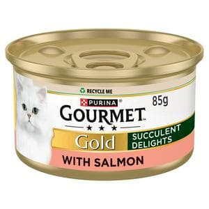 Gourmet Gold Succulent Delights Salmon Wet Cat Food 85g