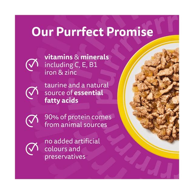 Whiskas 7+ Poultry Feasts in Jelly Senior Wet Cat Food Pouches 40 x 85g - gallery image 2